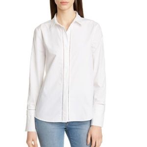 Equipment Aamber crochet detail shirt